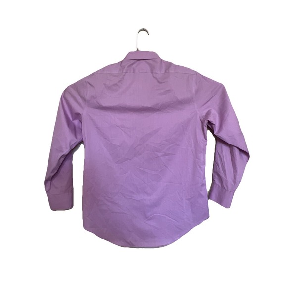 Calvin Klein Mens Slim Fit‎ Button Up Shirt Non Iron Purple Easter - Picture 2 of 6